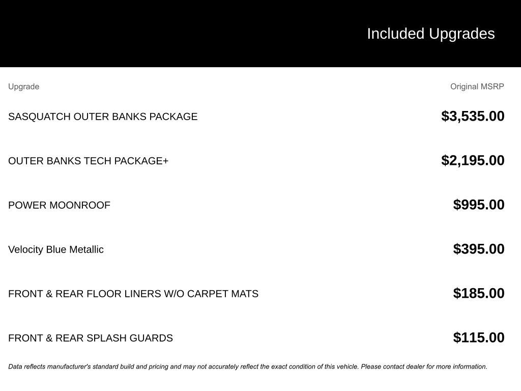 2025 Ford Bronco Sport Outer Banks