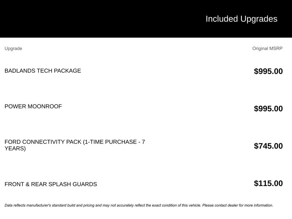 2026 Ford Bronco Sport Badlands