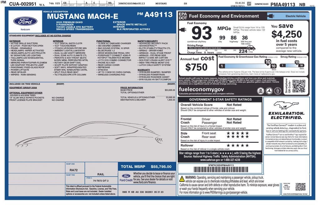 2023 Ford Mustang Mach-E Premium