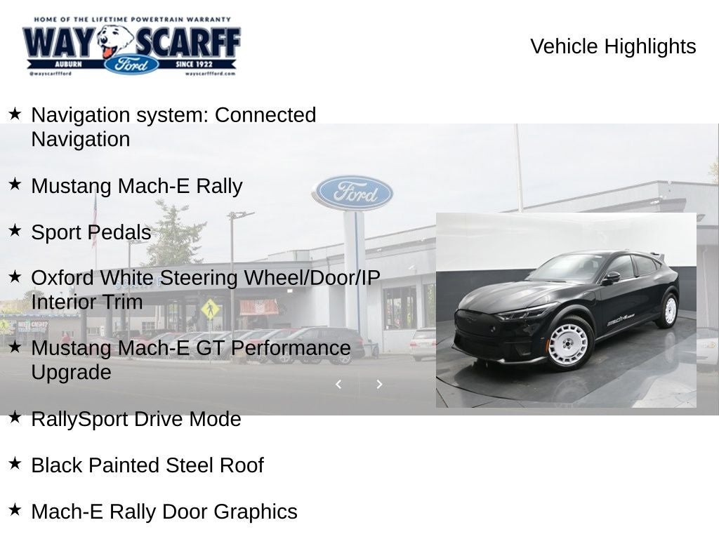 2025 Ford Mustang Mach-E GT Rally Edition EV