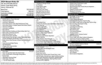 2024 Nissan Kicks SV