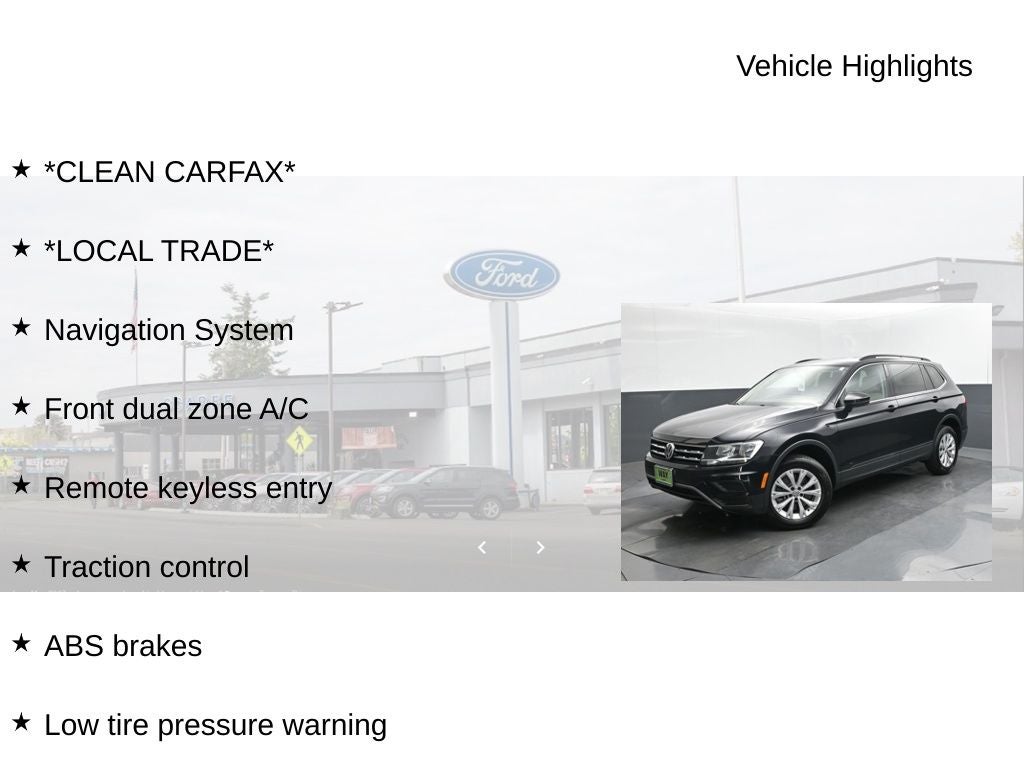 2019 Volkswagen Tiguan 2.0T SEL 4Motion