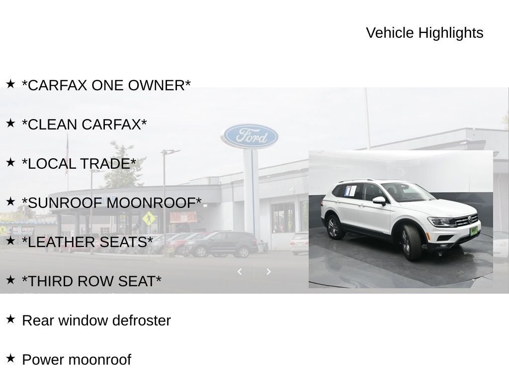 2020 Volkswagen Tiguan 2.0T SEL 4Motion