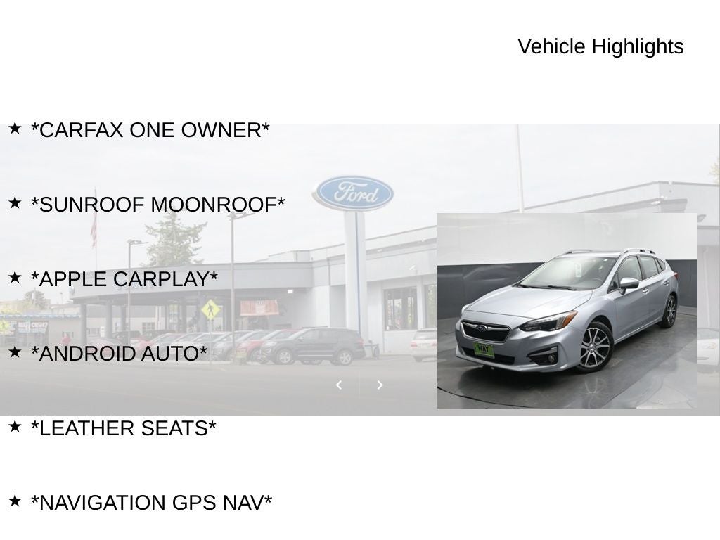 2019 Subaru Impreza 2.0i Limited