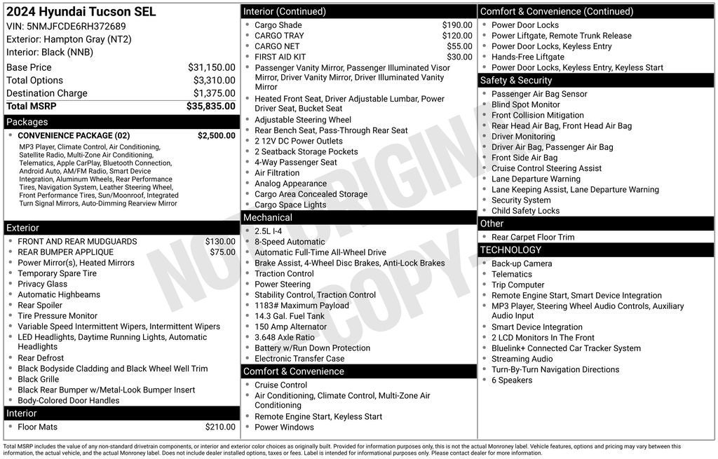 2024 Hyundai Tucson SEL