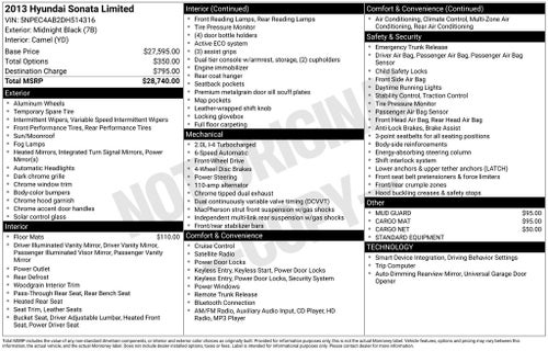 2013 Hyundai Sonata Limited