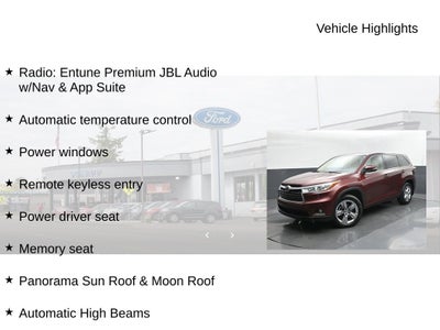 2014 Toyota Highlander Limited Platinum V6