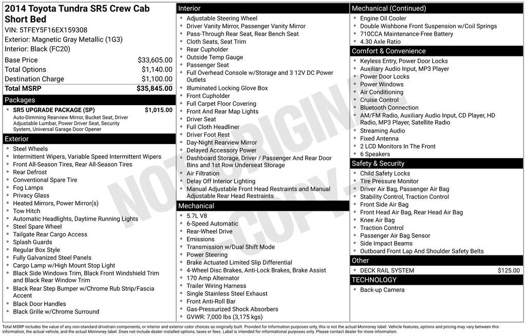 2014 Toyota Tundra SR5 CrewMax