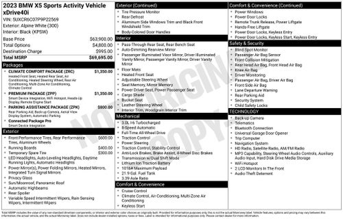 2023 BMW X5 xDrive40i