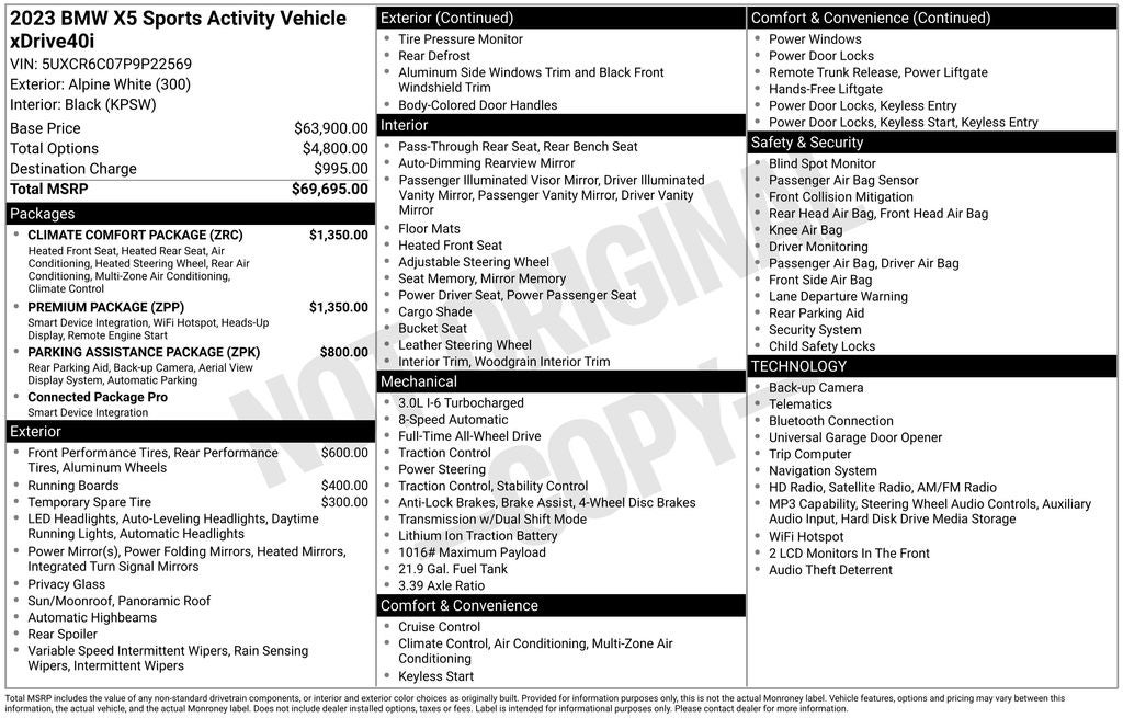 2023 BMW X5 xDrive40i