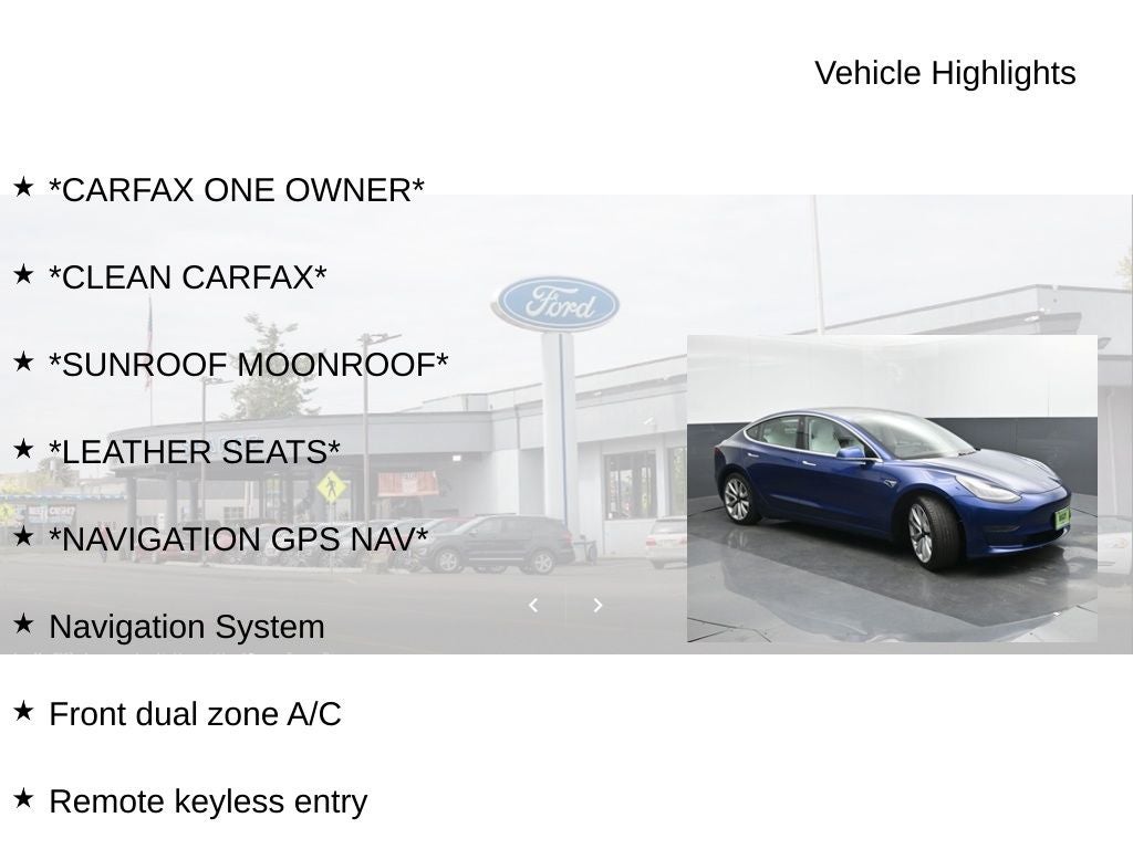 2019 Tesla Model 3 Standard Range Plus