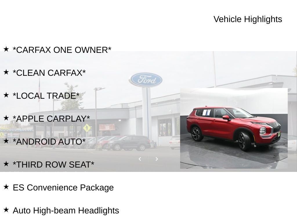 2022 Mitsubishi Outlander ES