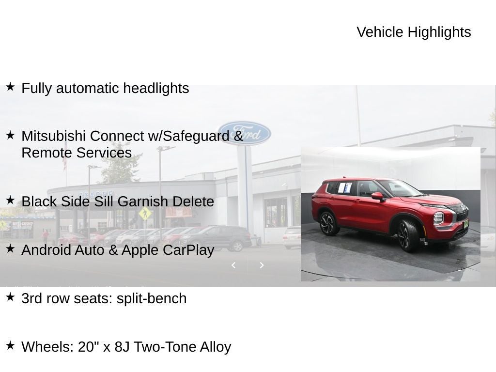 2022 Mitsubishi Outlander ES