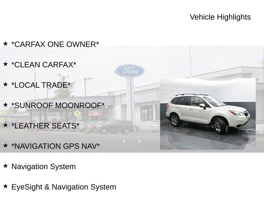 2016 Subaru Forester 2.5i Touring