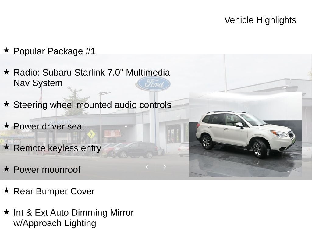 2016 Subaru Forester 2.5i Touring