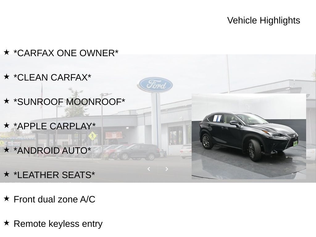 2019 Lexus NX 300 Base