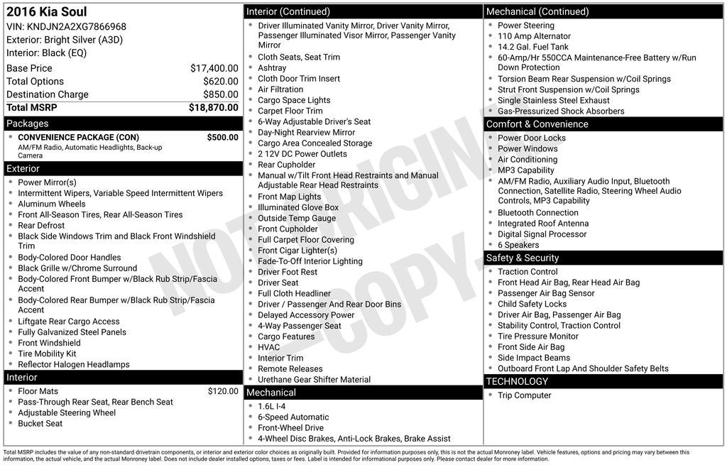 2016 Kia Soul Base