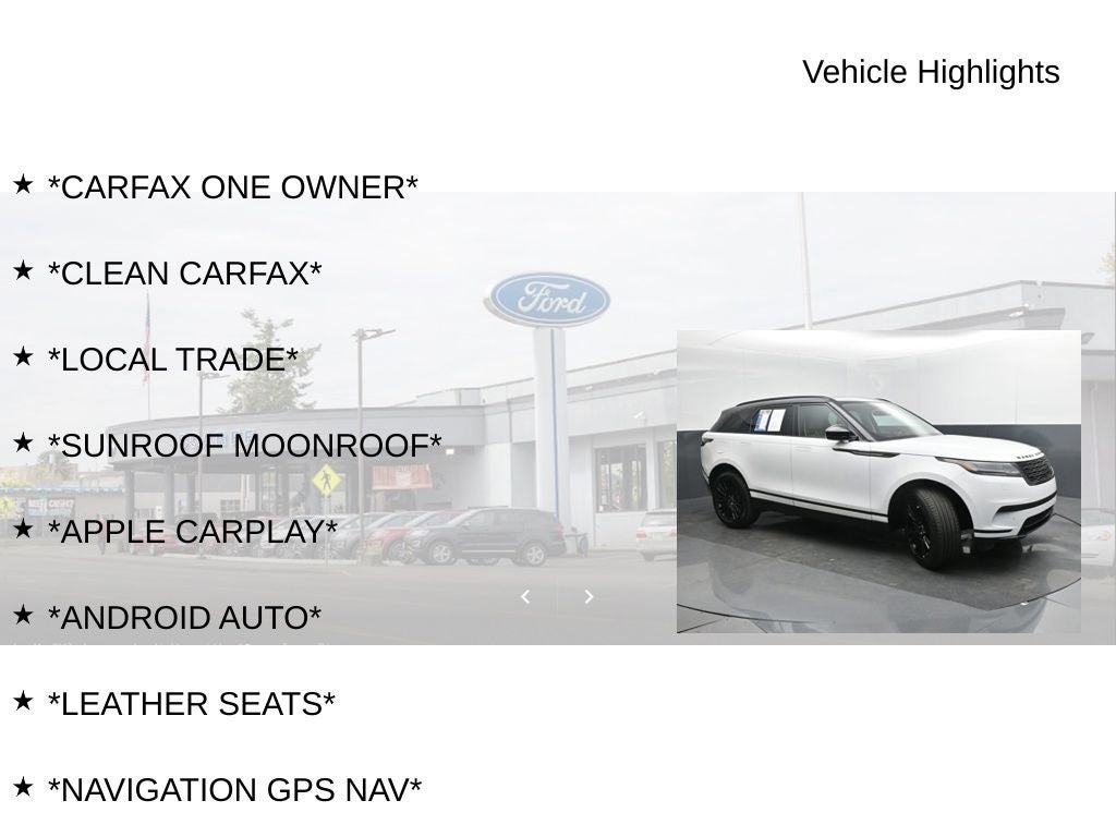 2025 Land Rover Range Rover Velar S