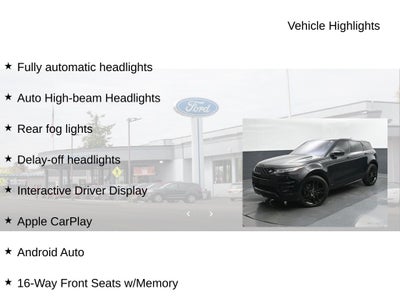 2020 Land Rover Range Rover Evoque R-Dynamic HSE
