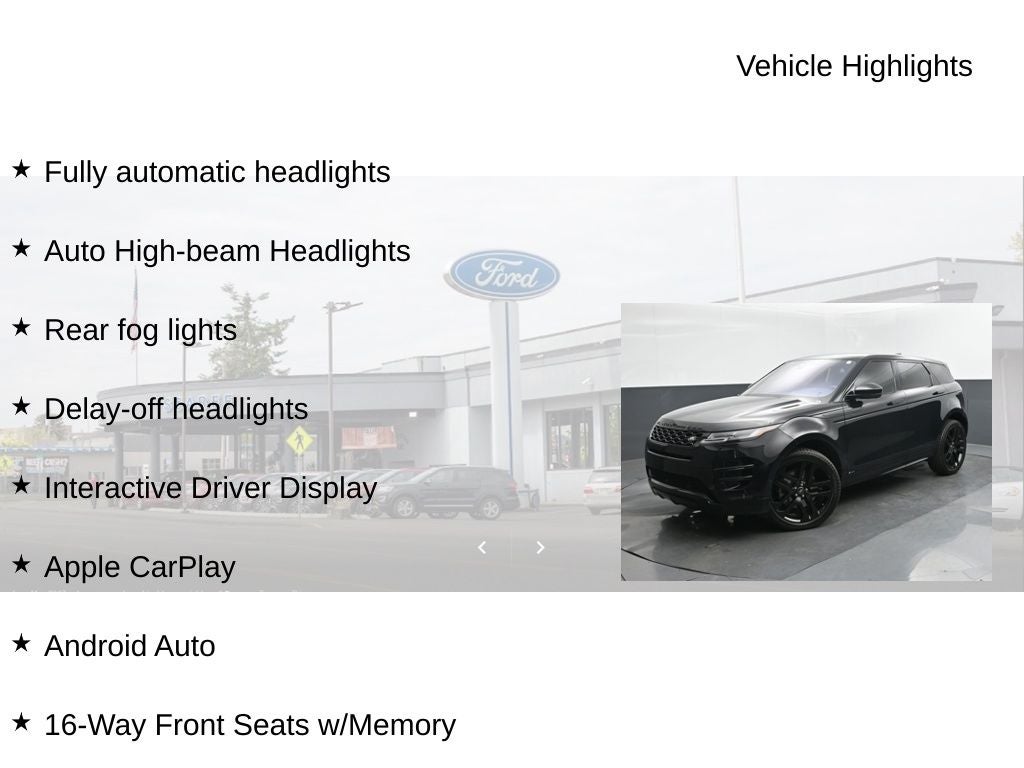2020 Land Rover Range Rover Evoque R-Dynamic HSE