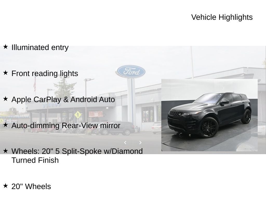 2020 Land Rover Range Rover Evoque R-Dynamic HSE