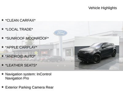 2020 Land Rover Range Rover Evoque R-Dynamic HSE