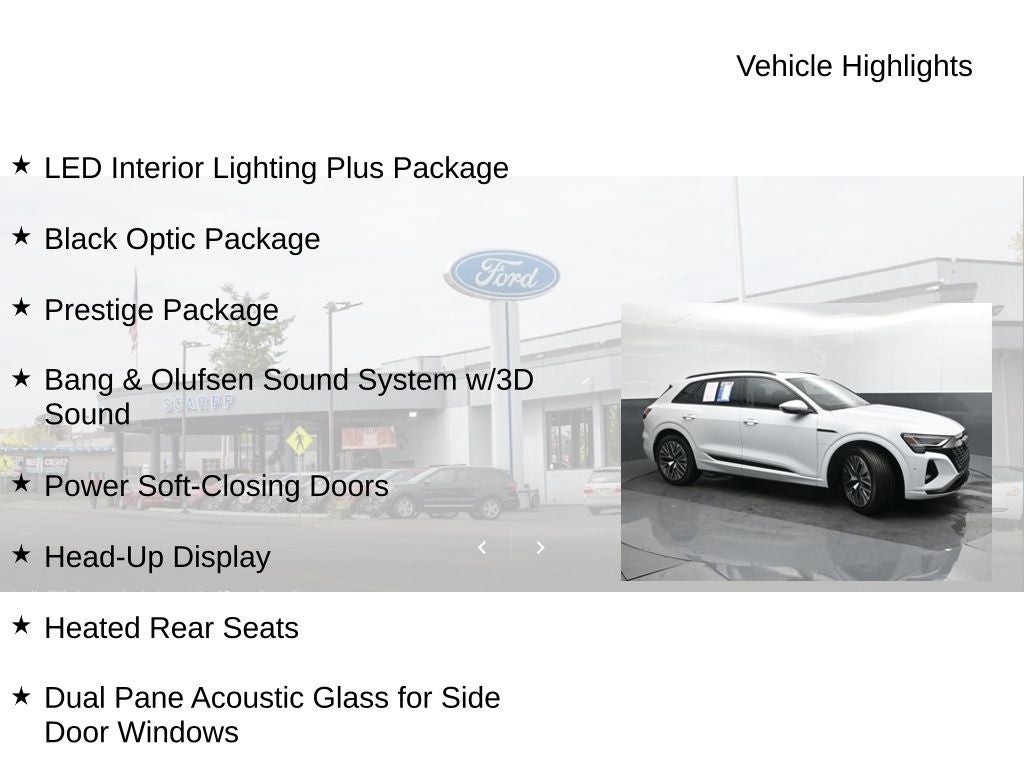 2024 Audi Q8 e-tron Prestige quattro