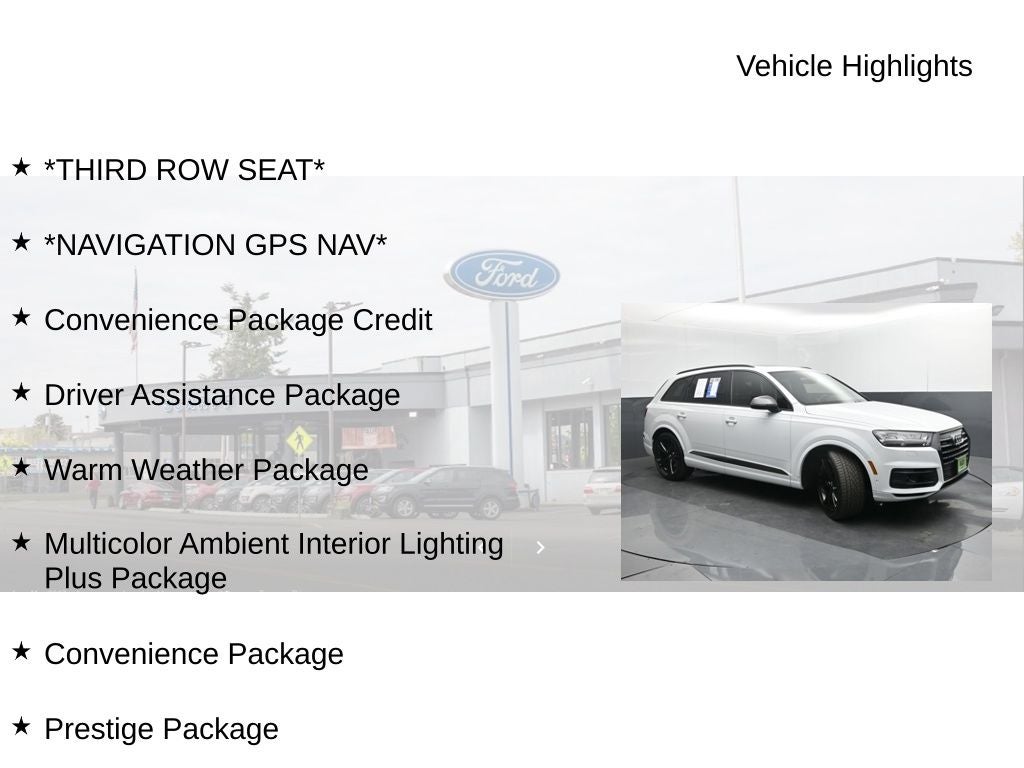 2019 Audi Q7 55 Prestige quattro