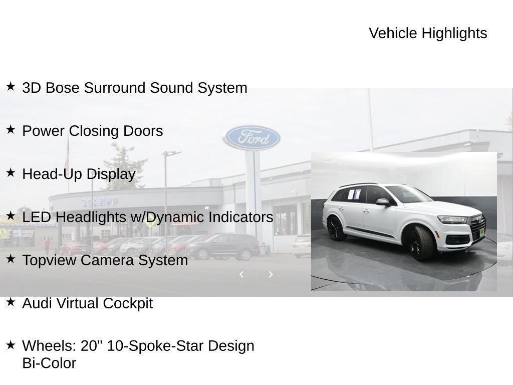 2019 Audi Q7 55 Prestige quattro