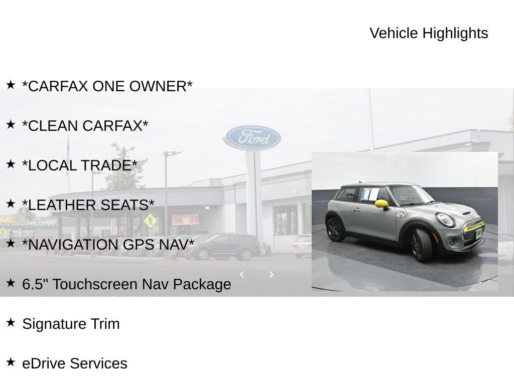 2020 MINI Cooper SE Electric Signature