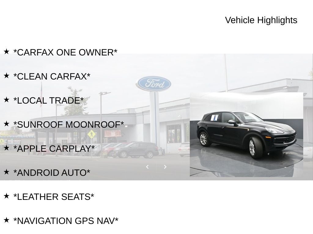 2021 Porsche Cayenne Base