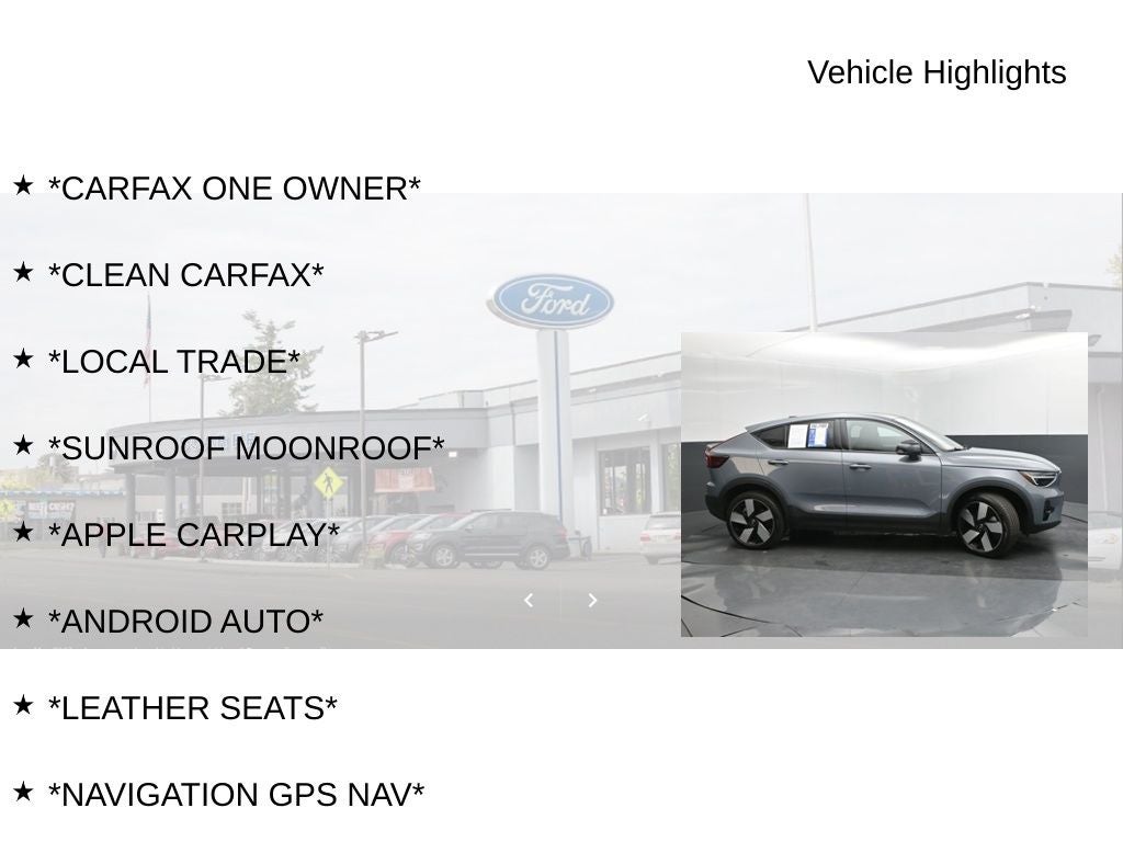 2023 Volvo C40 Recharge Pure Electric Ultimate EV