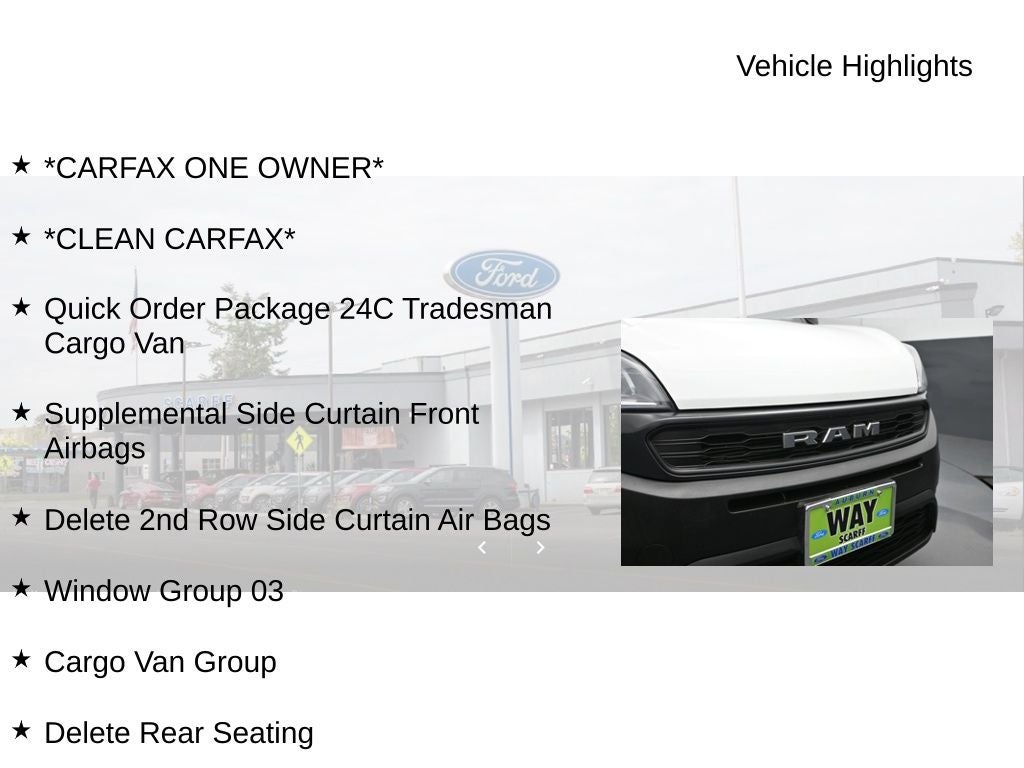 2021 RAM ProMaster City Tradesman